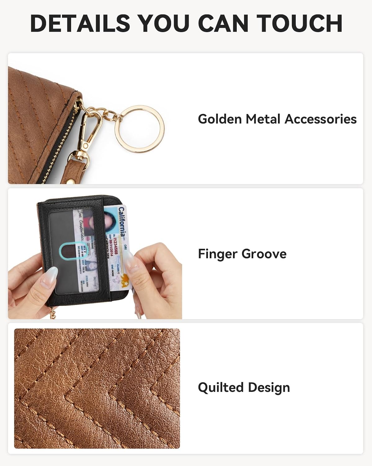 HOTBOSTANTEN Quilted Crossbody Bags for Women ＆ Credit Card Holder Wallet RFID Blocking