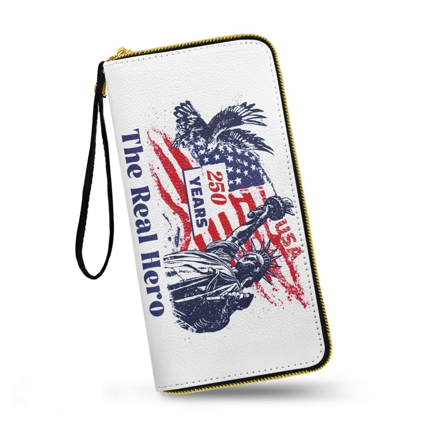 HOTMacaw Bird Lover Print Womens Wallet Leather Zip Around Wallet Tropical Forest Scarlet Macaw Parrot Long PU Leather Card Organizer Clutch with Wristlet