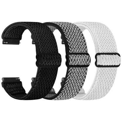 HOTTumpCez Quick Release Watch Band - Choice of Width -18mm 19mm 20mm 22mm 24mm Watch Bands, Solo Loop Adjustable Elastic Nylon Watch Straps Replacement Wristband for Men Women