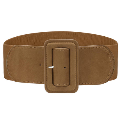 HOTVONMELLI Stretchy Wide Women Belts Elastic Vintage Belts for Women Fashion Ladies Waist Belt for Dress