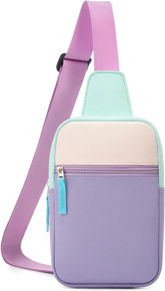 HOTBirthday Gifts for Girls 8-12, Tween Girl Fanny Pack Purse, Trendy Stuff | Back To School Gifts, Preppy Colorblock Design, Adjustable Crossbody Bag, Tween Girls Fashion, Lightweight Travel Essential