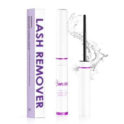 HOTGAQQI Lash Cluster Glue, Lash Bond and Seal Waterproof, Bond & Seal Eyelash Glue for Clusters, Eyelash Adhesive Black Long-Lasting 72H, Latex-Free（5ml+5ml）