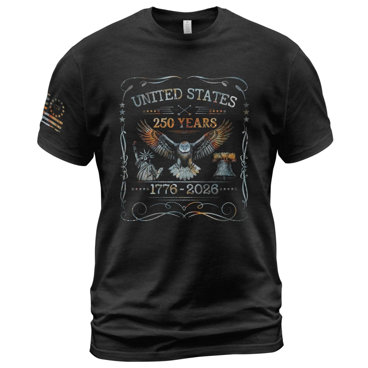 HOT250th Anniversary USA T-Shirt, Patriotic Shirts for Men | This patriotic 1776-2026 shirt honors the historic anniversary milestone, delivering a classic graphic tee for men