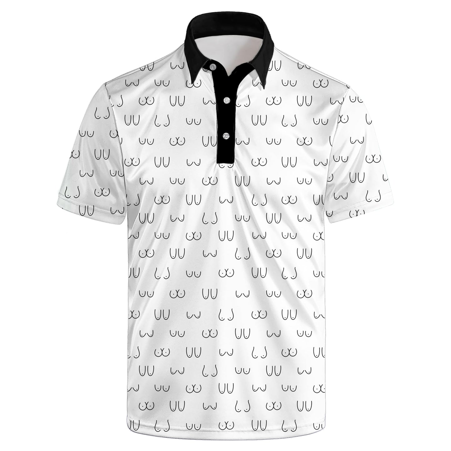 HOTGolf Polos for Men Funny Moisture Wicking Golf Shirts Performance Quick-Dry Polo Shirts Short Sleeve
