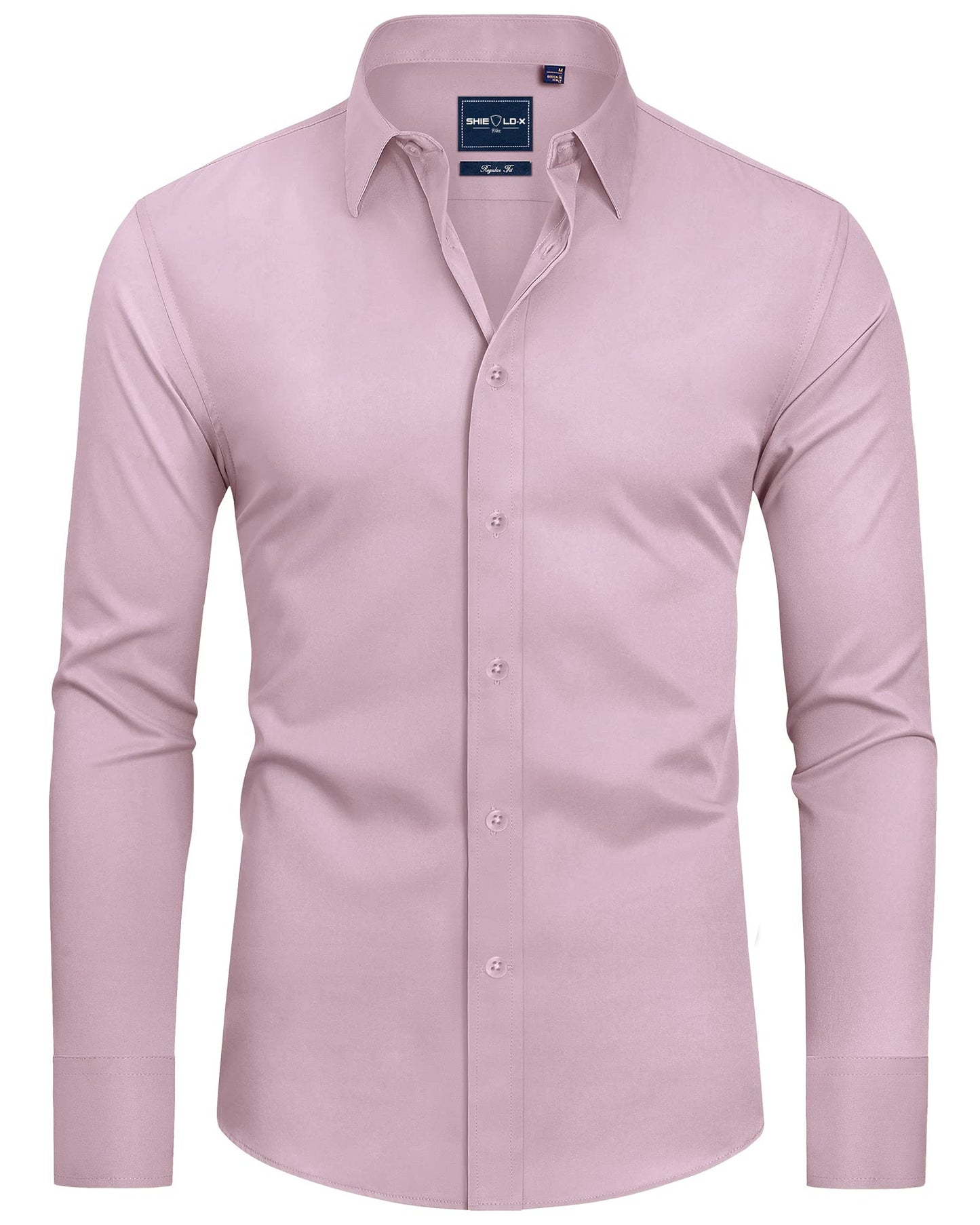 HOTAlimens & Gentle Slim Fit Dress Shirts for Men Long Sleeve Stretch Stain Proof Wrinkle Free Button Down Shirts Formal Shirts