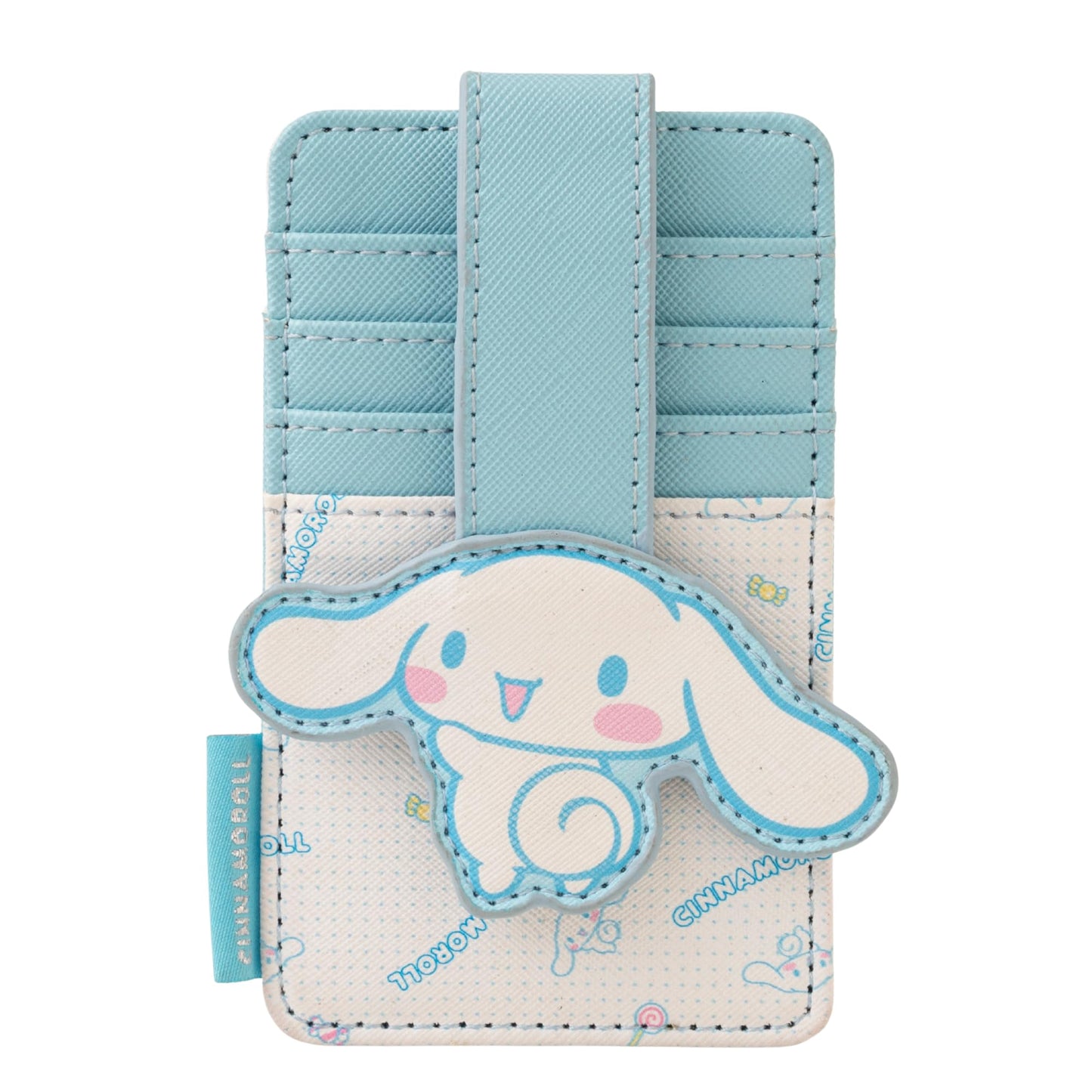 HOTSlim Kitty Friends RFID Blocking Credit Cards Holder Wallet Japanese Cute Characters with Window ID Slot (Kuromi's Purple)