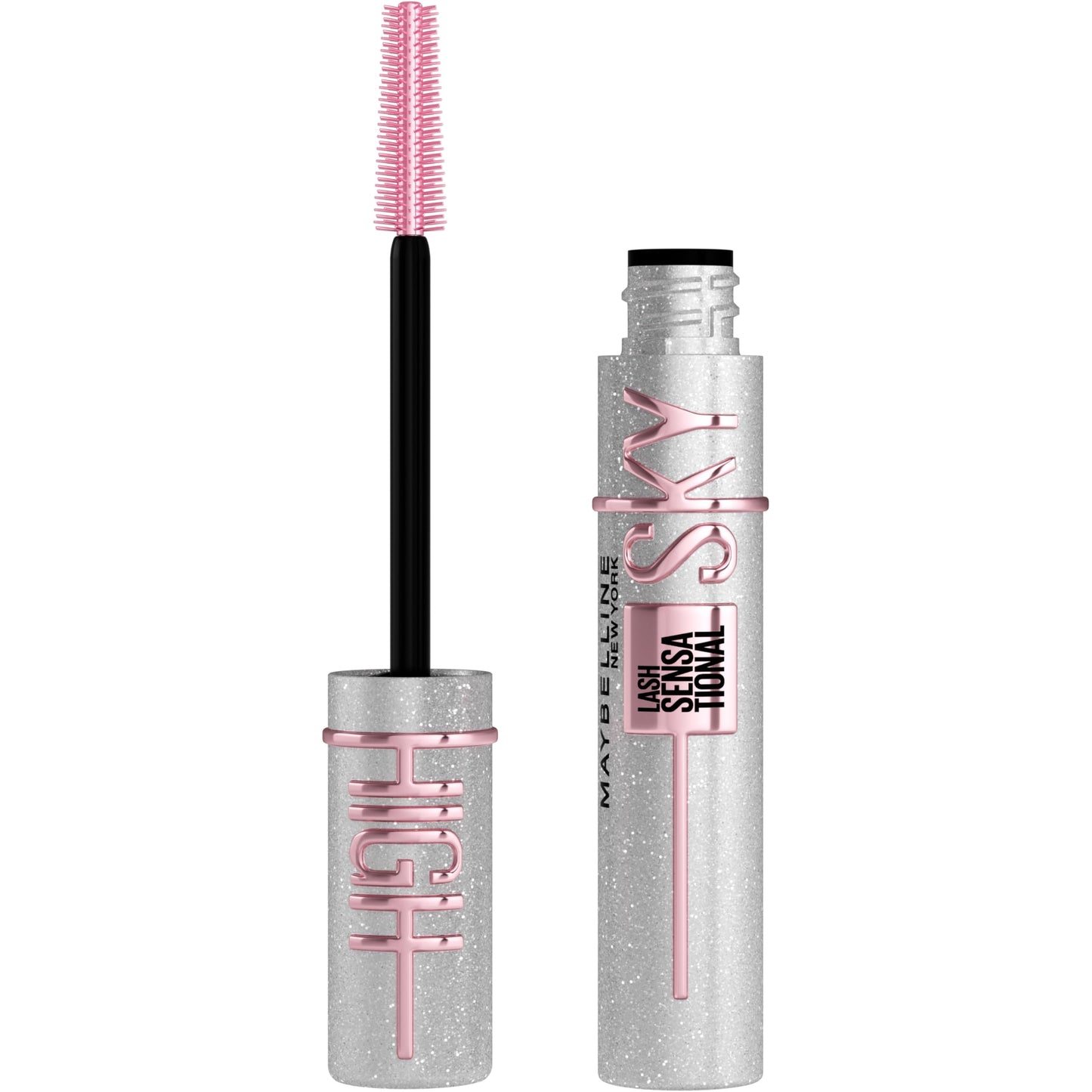 HOTMaybelline Lash Sensational Sky High Waterproof Mascara Makeup, Volumizing, Lengthening, Defining, Curling, Multiplying, Buildable Formula, Very Black, 1 Count