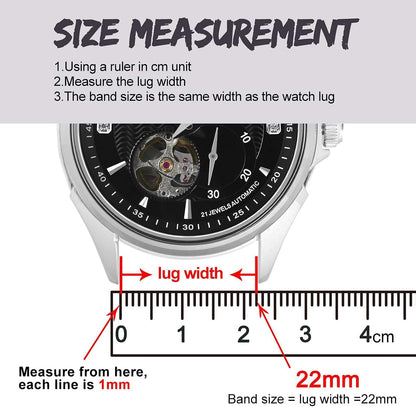 HOTBISONSTRAP Men's Watch Bands, Hand-Stitched Leather Watch Straps, Quick Release, 18mm 19mm 20mm 21mm 22mm