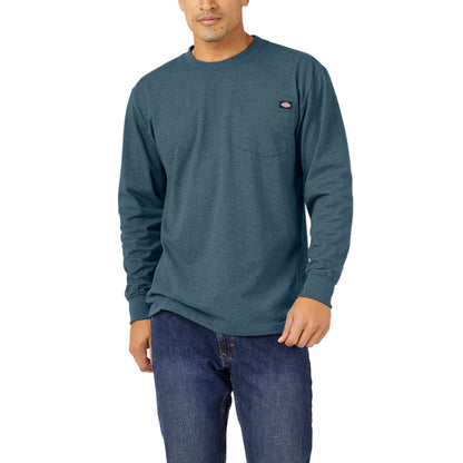 HOTDickies Men's Big and Tall Long Sleeve Heavyweight Crew Neck