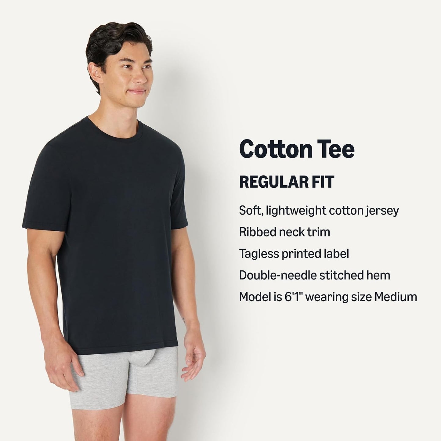 HOTAmazon Essentials Men's Regular-Fit Short-Sleeve T-Shirt, Pack of 6