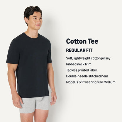 HOTAmazon Essentials Men's Regular-Fit Short-Sleeve T-Shirt, Pack of 6