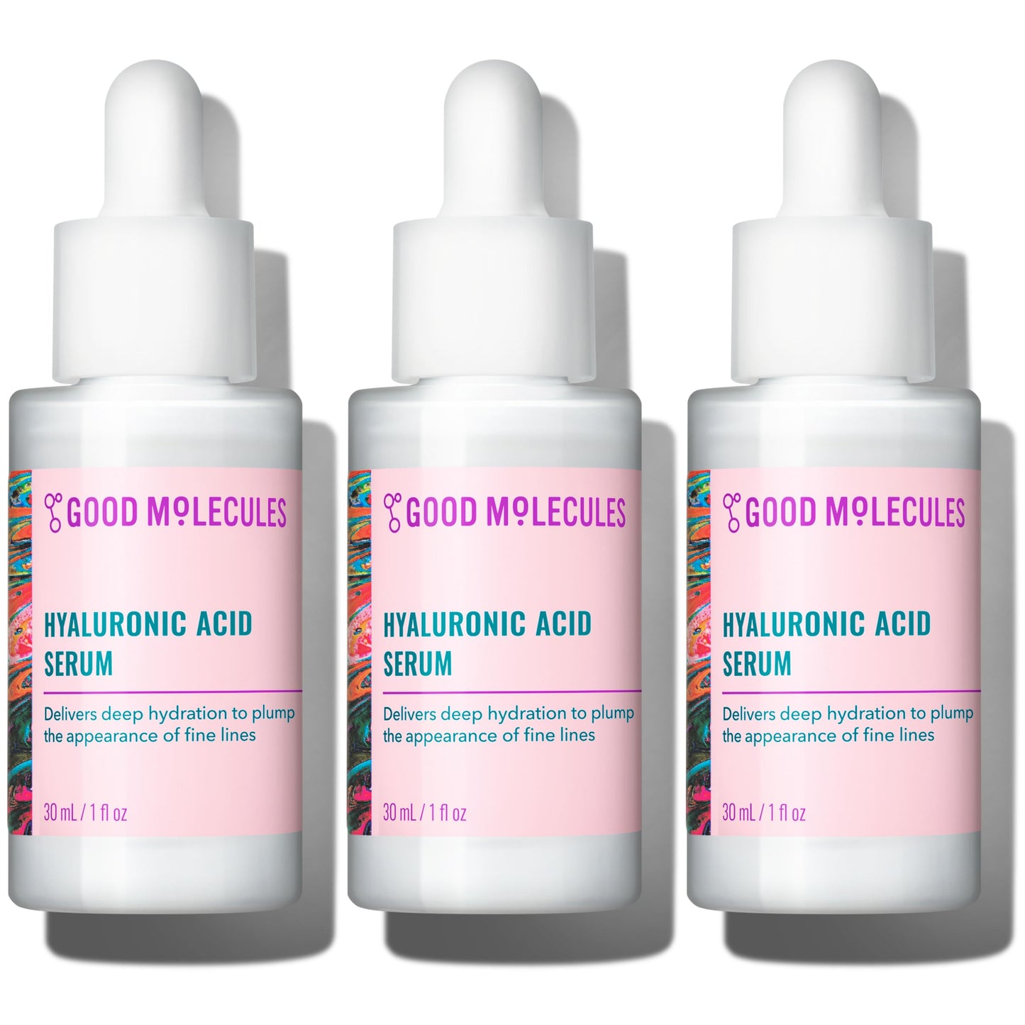 HOTGood Molecules Hyaluronic Acid Serum - 1% Hyaluronic Acid Ultra hydrating Serum Facial Moisturizer for Plumper Skin, Skin Care for Face