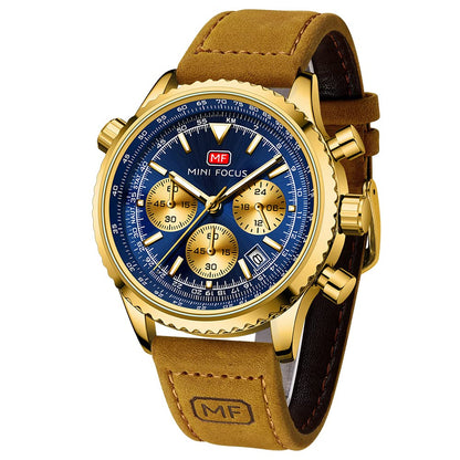 HOTAIMES Mens Watches for Men Casual Chronograph Waterproof Sport Military Watch Analog Quartz Movement Stylish Luxury Dress Wrist Watch Elegant Gift Watch for Men