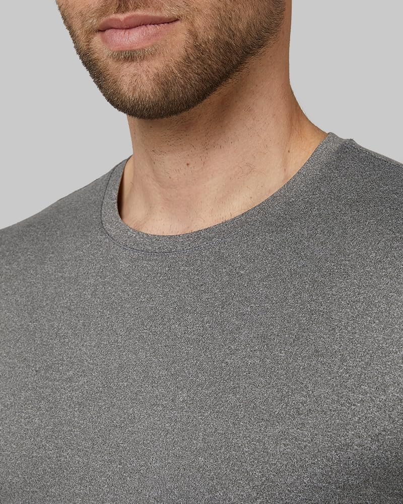HOT32 Degrees Men's 4 Pack Cool Classic Crewneck T-Shirt, Anti-Odor, Quick Drying, 4-Way Stretch