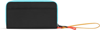 HOTSherpani Tulum, Nylon Zip Around Wallet, Wristlet, Purse with Card Holder Organizer for Women | Lightweight Wallet with Clear ID Window, Small Pouch, Card Cash Holder Organizer, RFID Protection, Clutch for Travel Gift