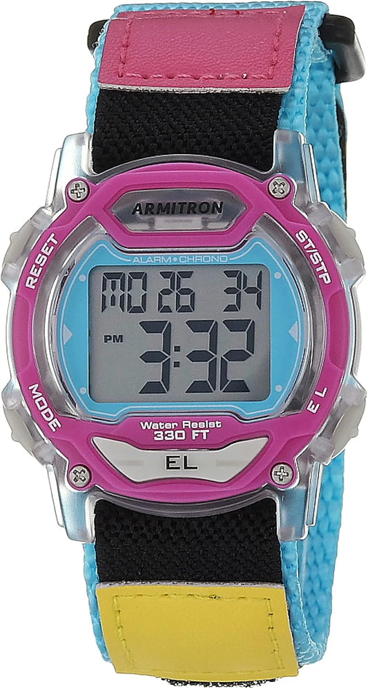 HOTArmitron Sport Unisex Digital Chronograph Nylon Strap Watch, 45-7004