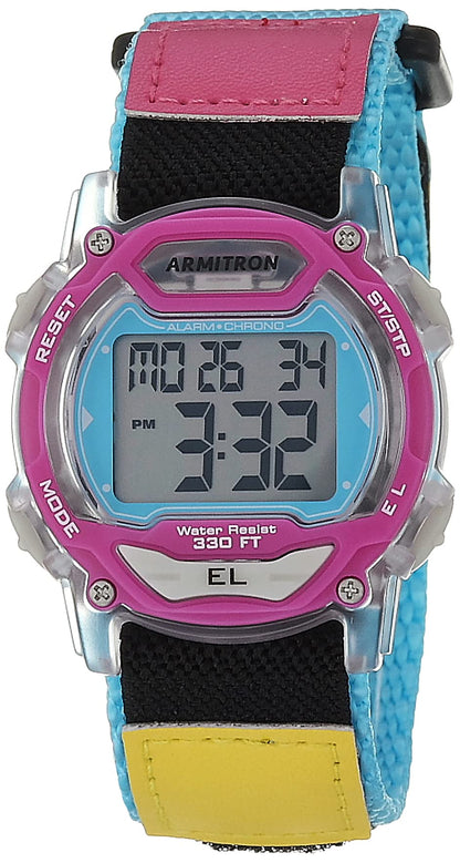 HOTArmitron Sport Unisex Digital Chronograph Nylon Strap Watch, 45-7004