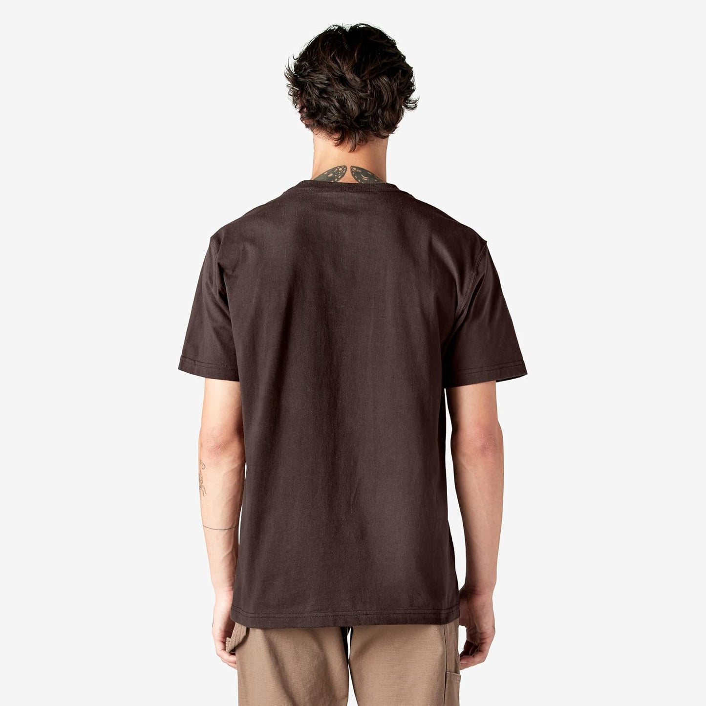 HOTDickies Men's Heavyweight Heathered Short Sleeve Pocket T-Shirt