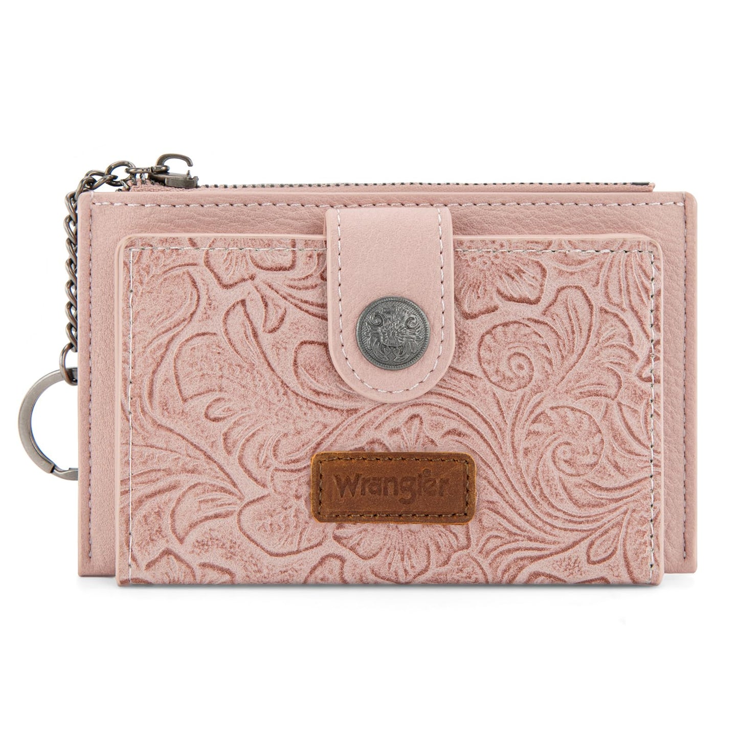 HOTMontana West X Wrangler Small Womens Wallet Slim Credit Card Holder Minimalist Brown Keychain Wallet Compact Western Card Organizers