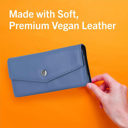 HOTNautica Money Manager Womens Slim RFID Blocking Wallet, Small Bifold Credit Card Holder with Zipper Coin Pocket and ID Window