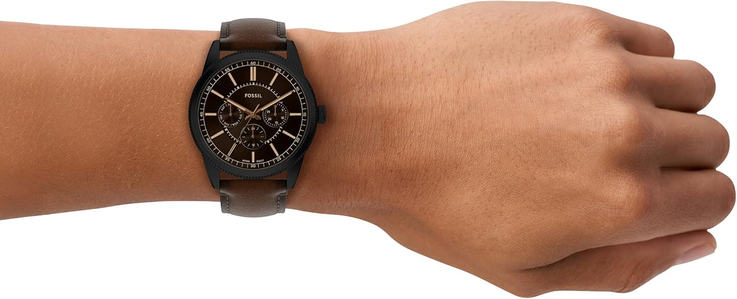 HOTFossil Men's Watch, Pearson Multifunction Stainless Steel Watch for Men