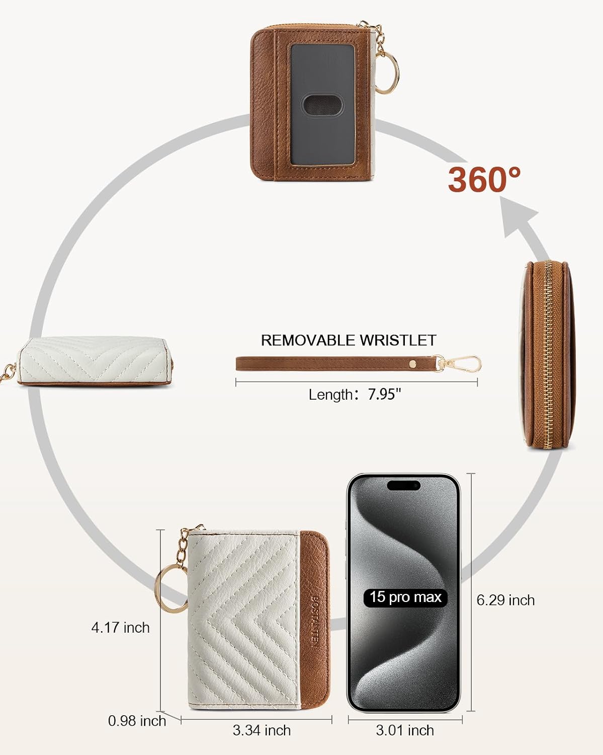 HOTBOSTANTEN Crossbody Bags for Women ＆ Credit Card Holder Wallet RFID Blocking Leather Small Wallet for Women