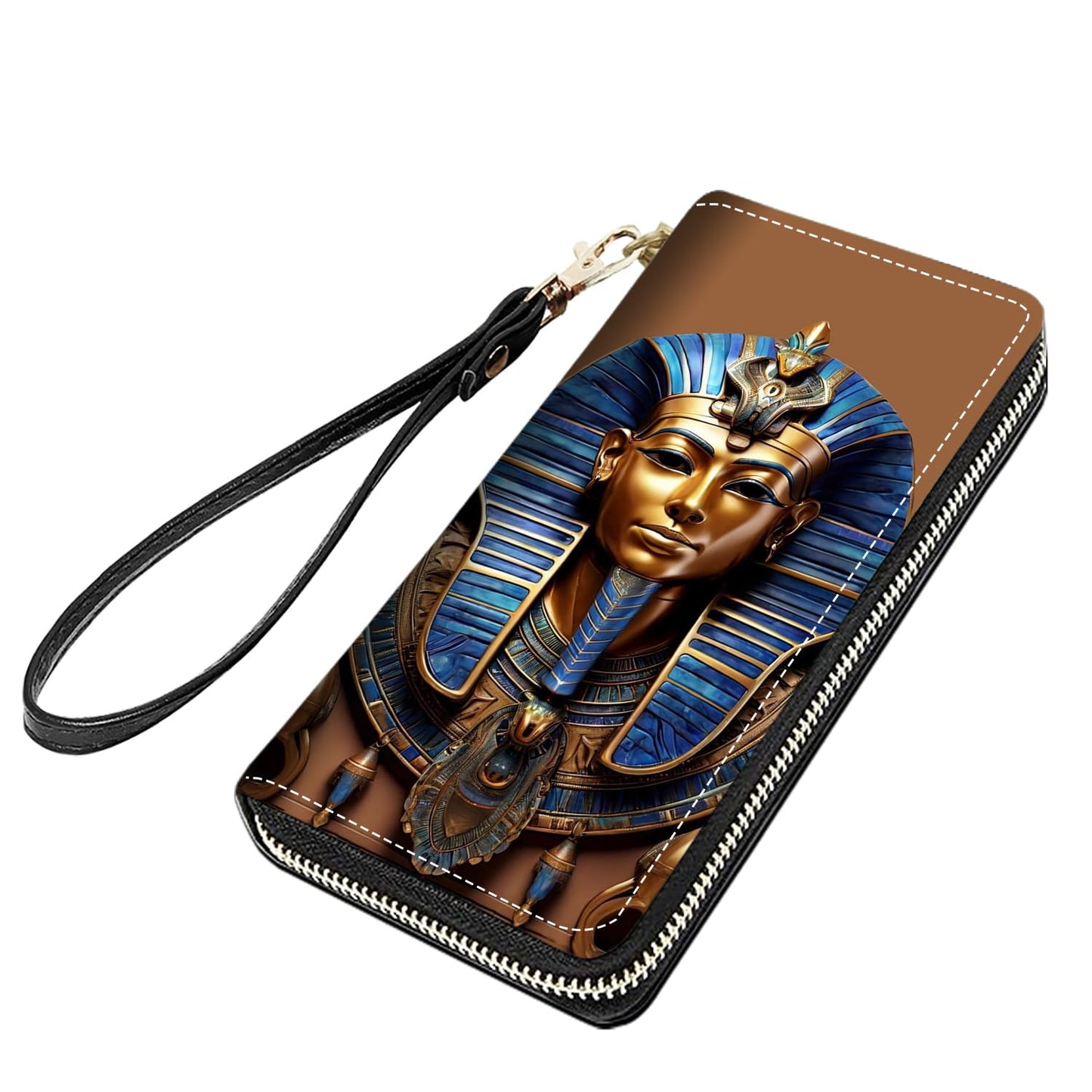 HOTCute Sloth Print Women Large Capacity PU Leather Zip Around Wallet, Multifunctional Clutch Purse for Cash/Card/Coin/Smart Phone