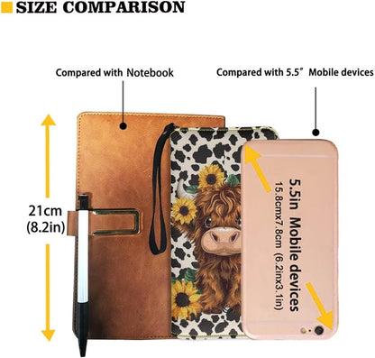 HOTSunflower Wallet for Women Around Zipper Long Purse Travel Clutch Bag
