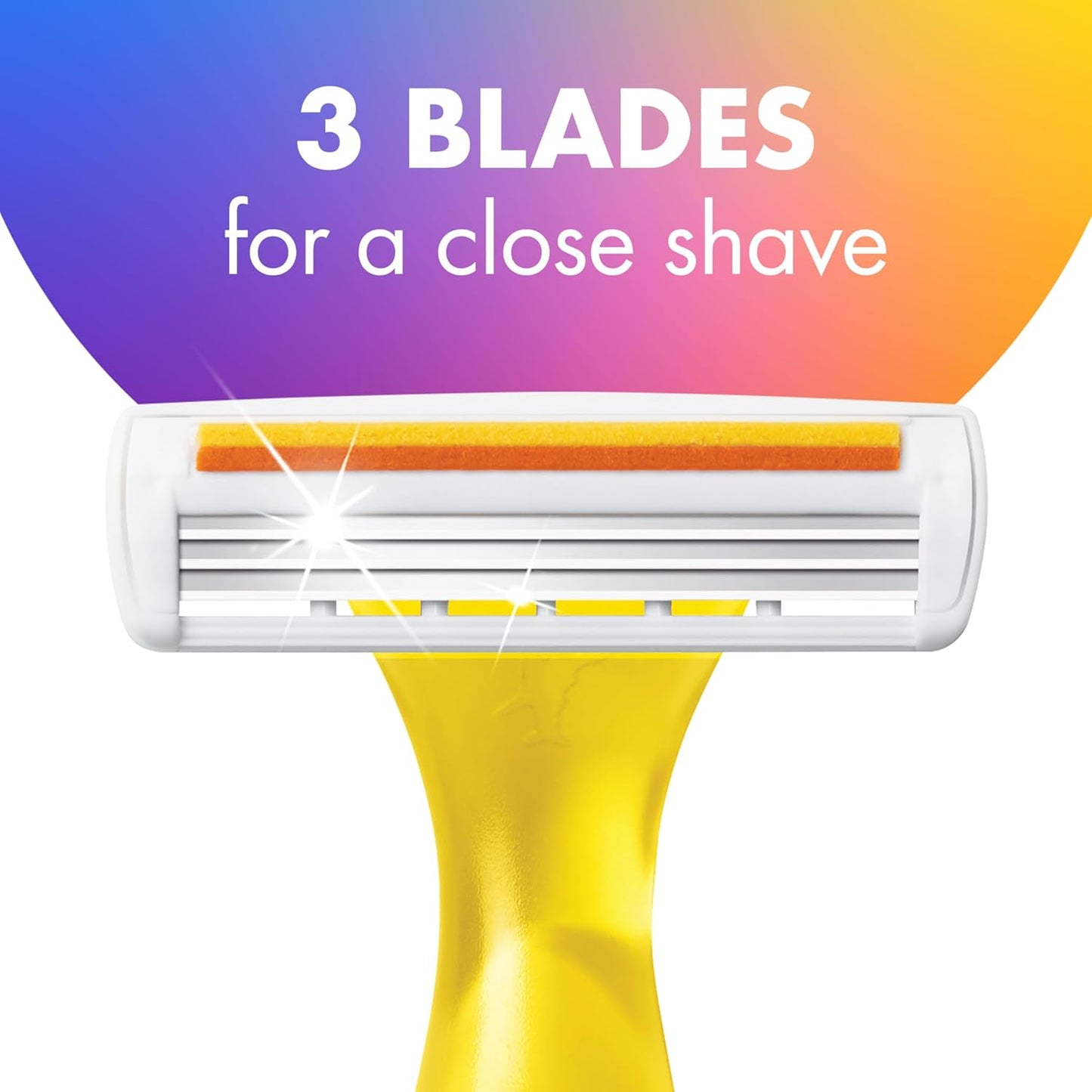 HOTBIC Soleil 3 Colors Women's Disposable 3-Blade Razors, Aloe Vera Strip, College Dorm Room Essential, Shower Caddy and Toiletry Bag Ready, 14-Pack