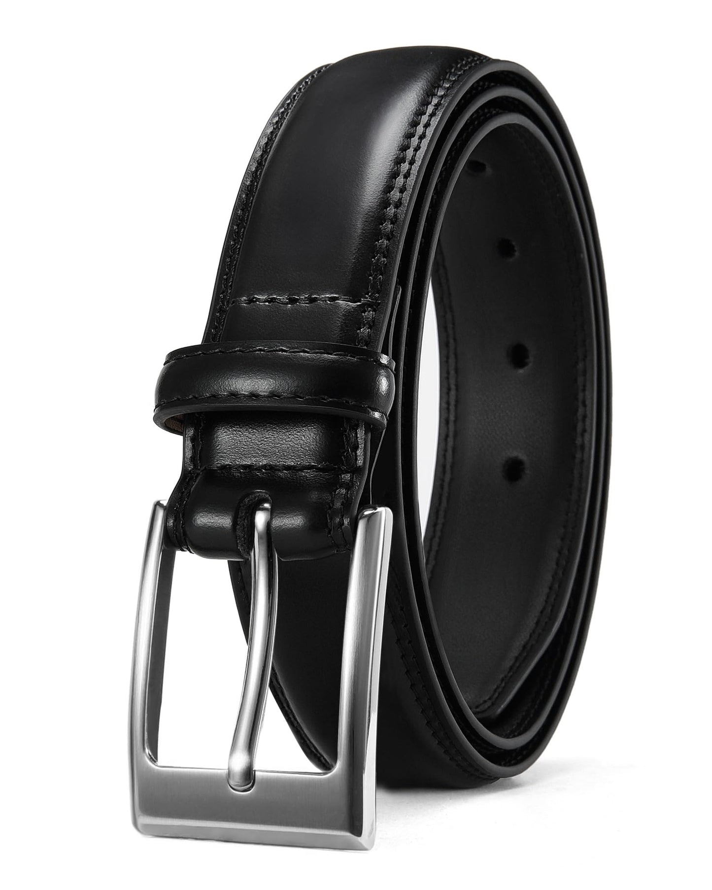 HOTCHAOREN Mens Belts Leather Gift for Men - Ideal Match for Mens Dress Shoes