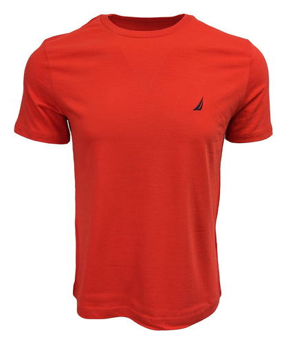 HOTNautica Men's Short Sleeve Solid Crew Neck T-Shirt Shirt