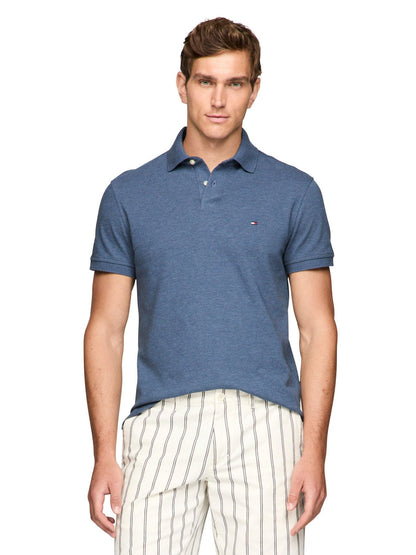 HOTTommy Hilfiger Men's Short Sleeve Polo Shirts in Classic Fit with Stretch and Organic Pique Cotton