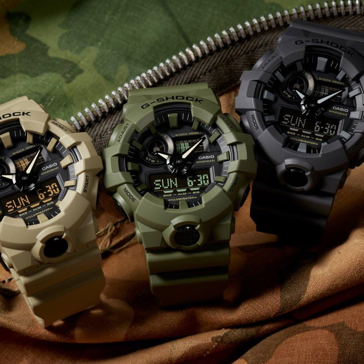 HOTCasio Men's 700UC Series G-Shock Quartz 200M WR Shock Resistant Resin Strap and Case
