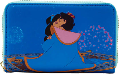 HOTLoungefly DISNEY JASMINE PRINCESS SERIES ZIP AROUND WALLET