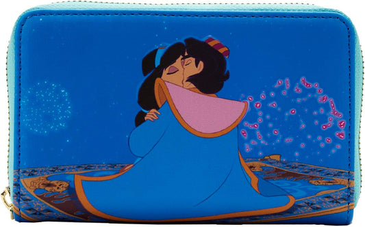 HOTLoungefly DISNEY JASMINE PRINCESS SERIES ZIP AROUND WALLET