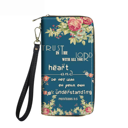 HOTWomen's Large Capacity Wallet PU Leather Double Zipper Clutch Purse Multifunctional Wallet with Removable Wristlet Strap for Smart Phone/Coin/Card/Cash, Flower Butterfly