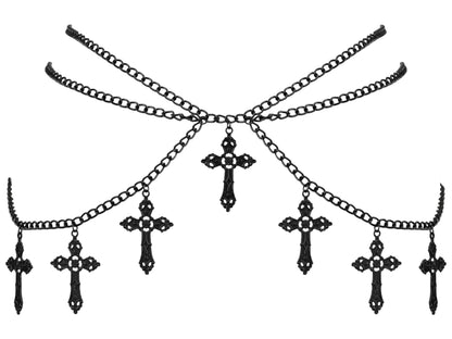 HOTSacina Gothic Cross Waist Chain & Belt - Emo, Punk, Grunge Accessories
