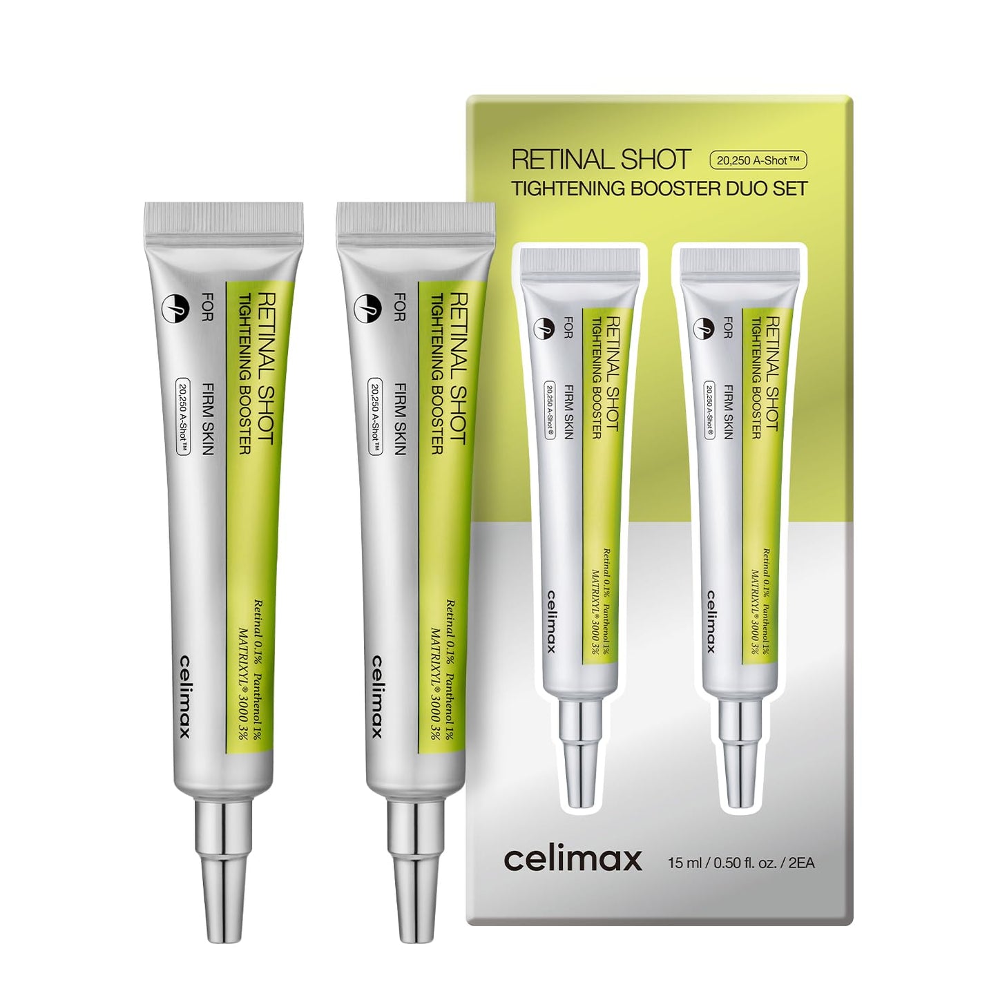 HOTcelimax The Vita A Retinal Shot Tightening Booster | 0.1% Retinal, 3% Matryxyl, High-Strength Retinoid for Anti-Aging, Pore Minimizer, Wrinkles & Fine Lines, Firmer Skin, 15ml, Korean Skin Care Gift