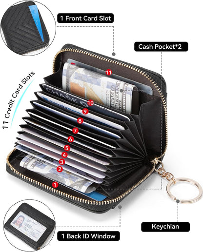 HOTBOSTANTEN Crossbody Bags for Women ＆ Credit Card Holder Wallet RFID Blocking Leather Small Wallet for Women