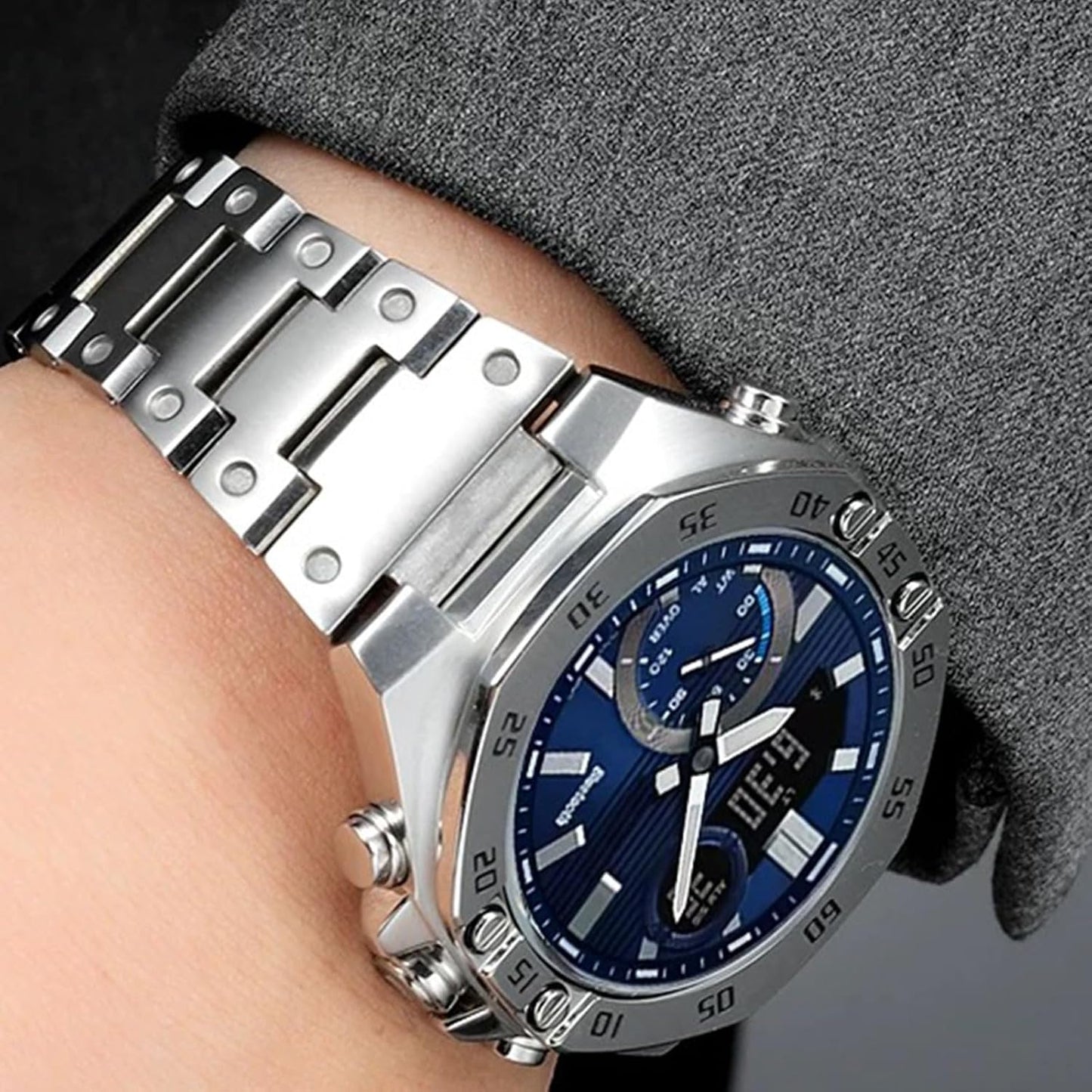 HOTStainless Steel Quick Release Strap Compatible with Men's G-Shock GM2100 GBM-2100 Watch Band Replacement