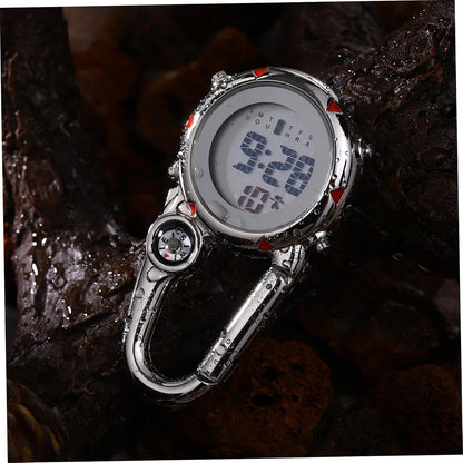 HOTIMIKEYA Outdoor Sport Watches Stopwatch, Clip Watch Clip Hanging on Quartz Watch for Climbing Hiking