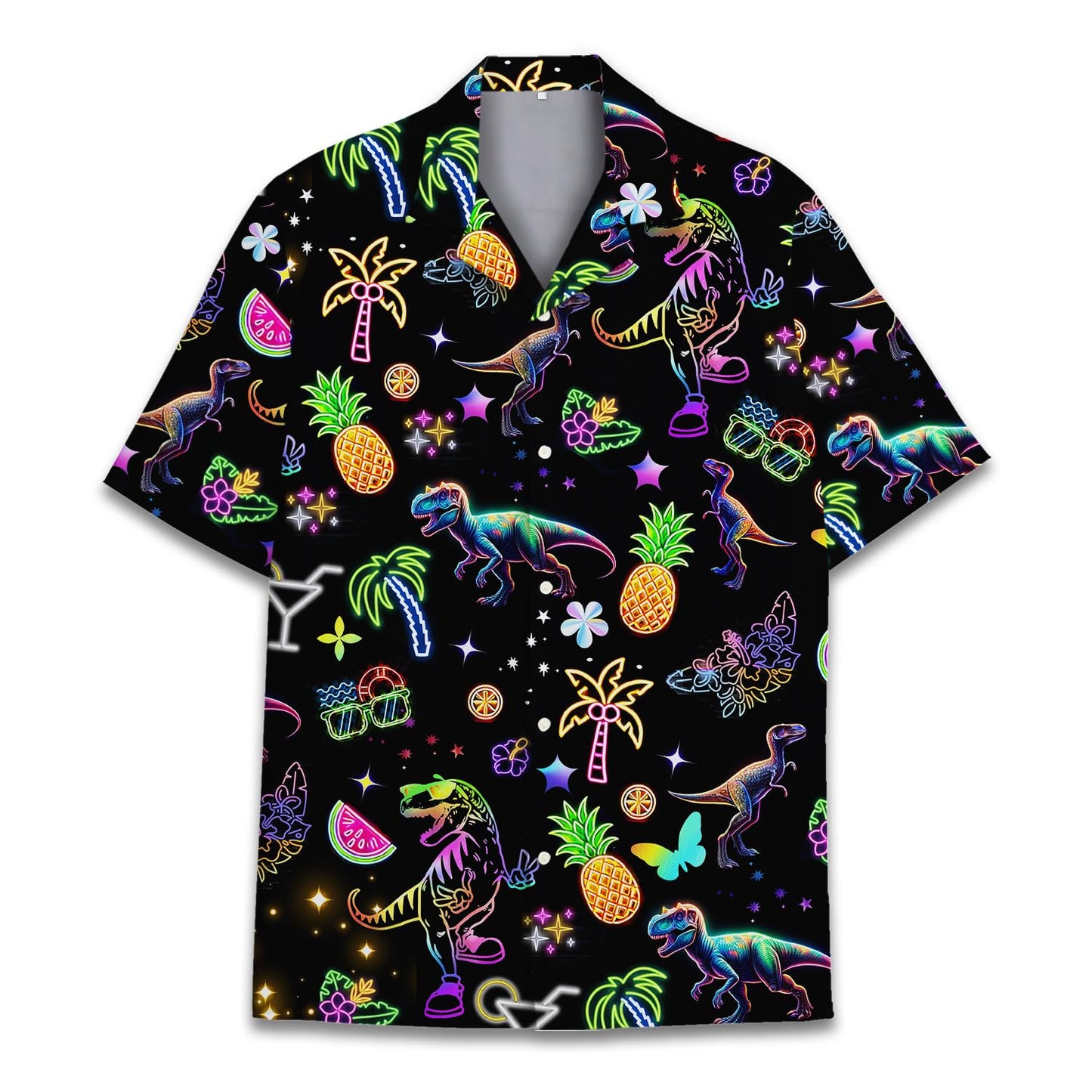 HOTTropical Bigfoot Hawaiian Shirts for Men Women, Sasquatch Summer Beach Button Down Short Sleeve