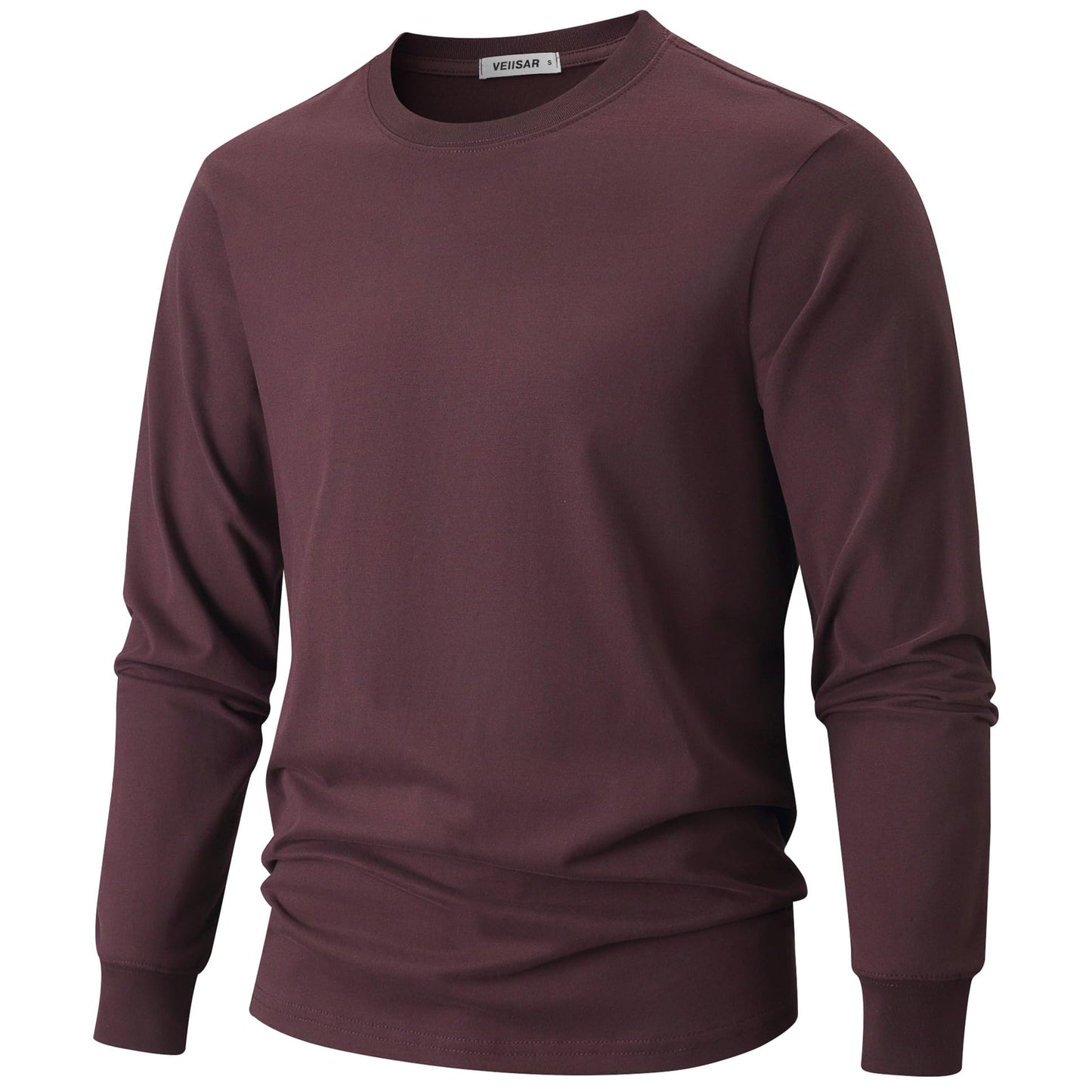 HOTVEIISAR Men's Heavy Weight Crew Neck T-Shirt Mens Premium Cotton Tee - Pre Shrunk S-3XL