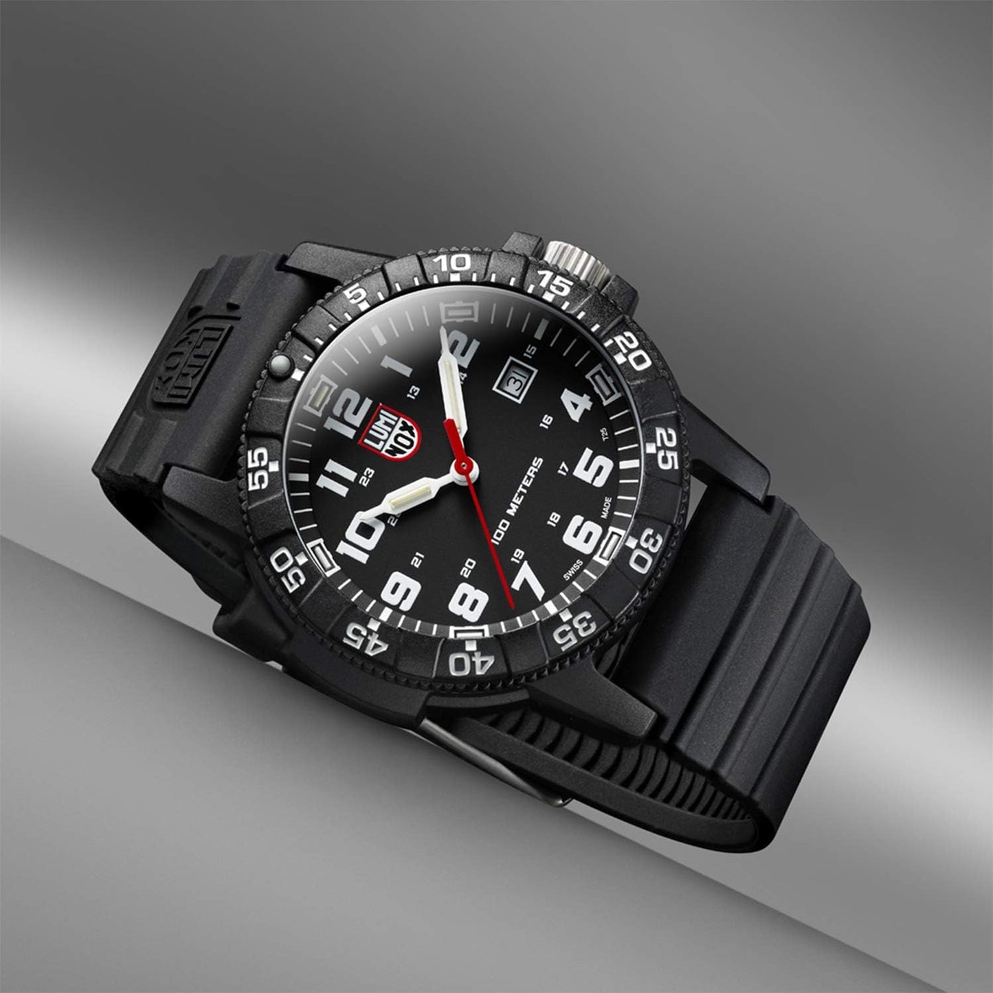 HOTLuminox Leatherback SEA Turtle Giant XS.0321.L Mens Watch 44mm - Military Watch in Black Date Function 100m Water Resistant