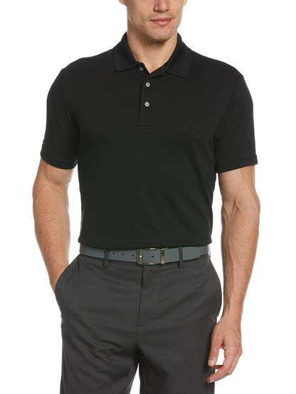 HOTPGA Tour Men's Airflux Solid Mesh Short Sleeve Classic Golf Polo Shirt