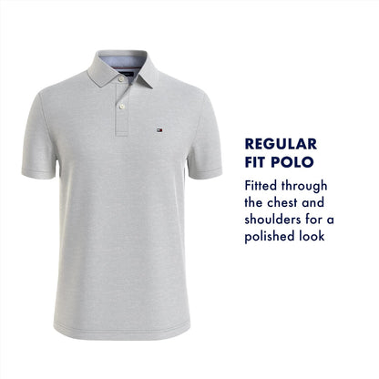 HOTTommy Hilfiger Mens Short Sleeve Cotton Pique Polo Shirt in Regular Fit