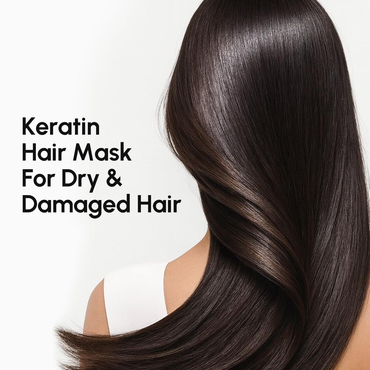 HOTMAREE Deep Conditioning Hair Mask for Damaged Hair Treatment – Keratin Hair Care for Hydrating Growth Repair Moisturizing – Dry Curly Color Refreshing – 10 Fl Oz, White