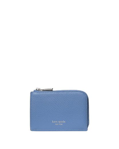 HOTkate spade new york Mini Zip Card Case Pebbled Leather Mini Zip Card Case
