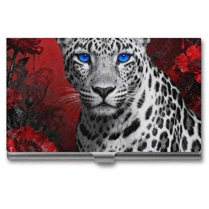 HOTBusiness Card Holder Case Slim, Aluminum Alloy, Credit Card Organizer Nautical Green Sea Turtles Beach for Men Women