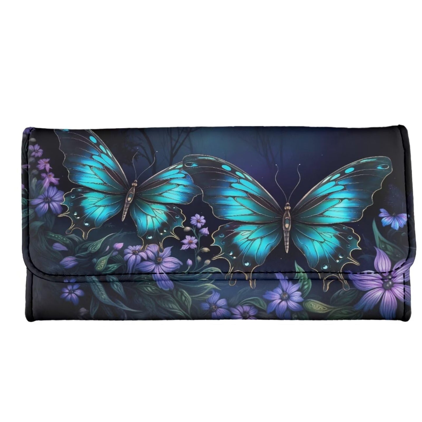 HOTHowilath Womens Hibiscus Flower Wallet Clutch Organizer With Change Pocket, Credit Card Clutch Long Purse for Women - Hot Pink